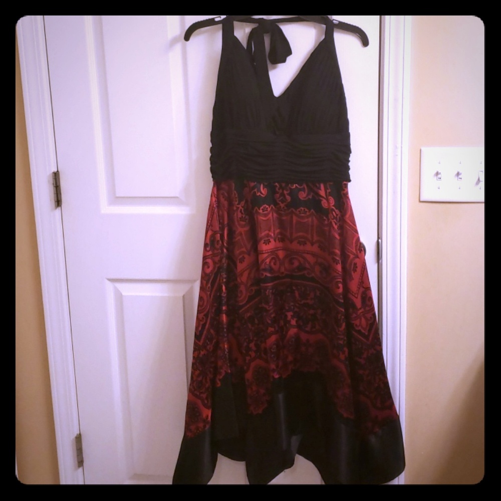 22W Empire Waist Halter Dress